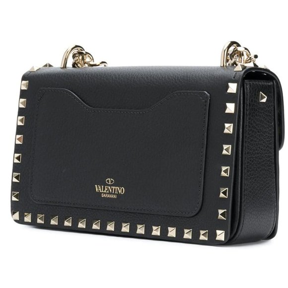 Valentino Garavani Rockstud Shoulder Bag in Black - Picture 2 of 15